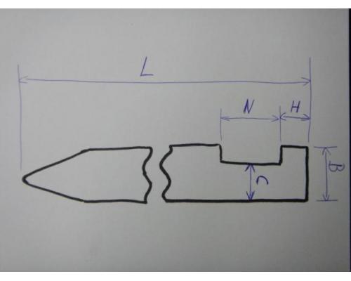 135° H225 Oberwerkzeug - Abkantwerkzeug für Gesenkbiegemasch - Bild 5