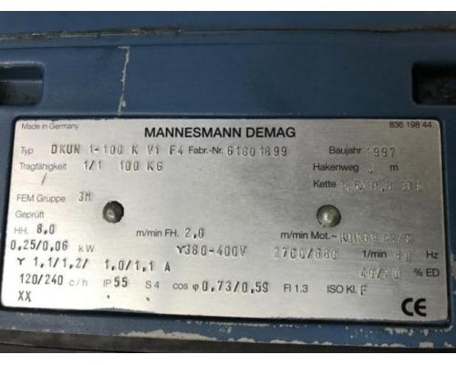 DEMAG DKUN 1-100 K V1 F4 E-Kettenzug, Elektro Hubwerk, Kran - Bild 6