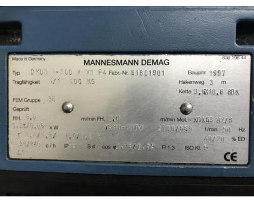 DEMAG DKUN 1-100 K V1 F4 E-Kettenzug, Elektro Hubwerk, Kran - Bild 6