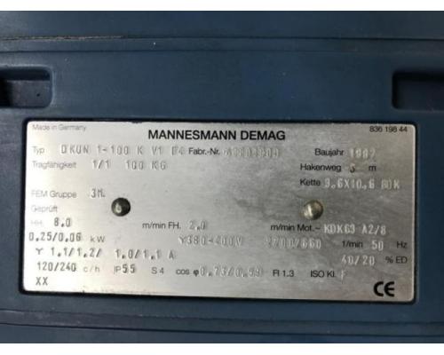 DEMAG DKUN 1-100 K V1 F4 E-Kettenzug, Elektro Hubwerk, Kran - Bild 5