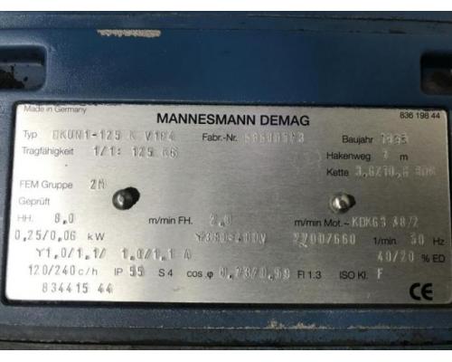 DEMAG DKUN 1-125K V1 F4 E-Kettenzug, Elektro Hubwerk, Kran - Bild 5