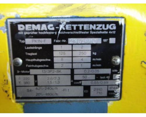 DEMAG PK1N-F E-Kettenzug, Elektro Hubwerk, Kran - Bild 3