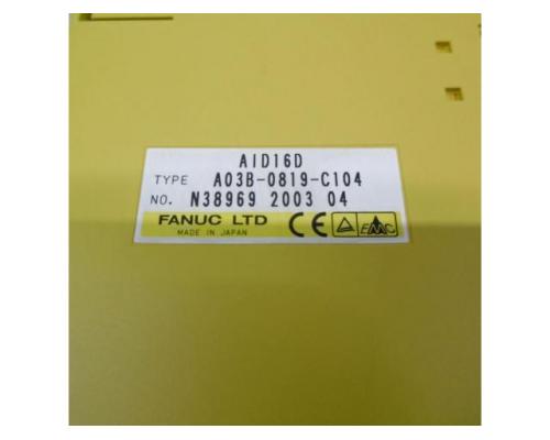 FANUC A03B-0819 - AIF01A / AID16D / AOD16D SPS- Speicherprogramierbare Steuerung, Schnittstel - Bild 5