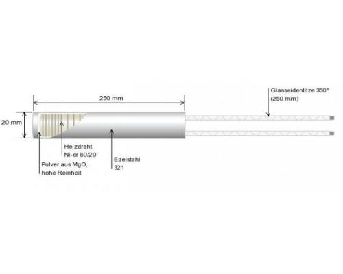 HOTSET Heizpatrone mit Edelstahlhülse und Keramikverguss - Bild 4