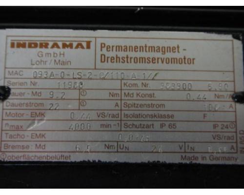 INDRAMAT MAC 093A-0-LS-2-C/110-A-1 Permanentmagnet Drehstromservomotor - Bild 2