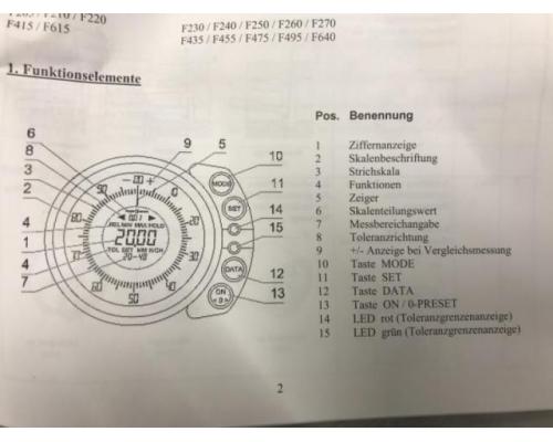 KROEPLIN F 495 Elektronischer Schnelltaster, Innenmeßtaster, Innn - Bild 3