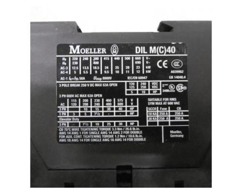 MOELLER / EATON xStart DIL M40 Leistungsschütz, Lastschütz, Luftschütz, Schütz, L - Bild 6