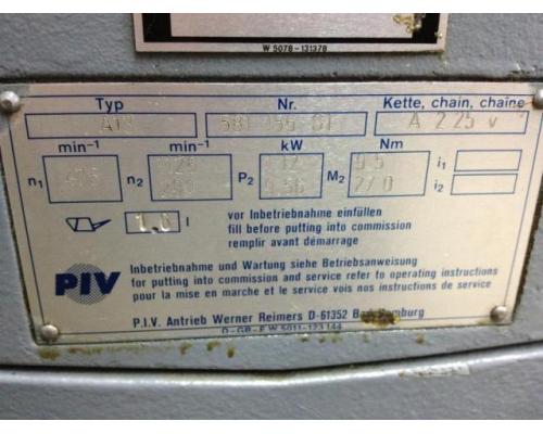 PIV A 13 Getriebe mit stufenloser Verstellung - Bild 2