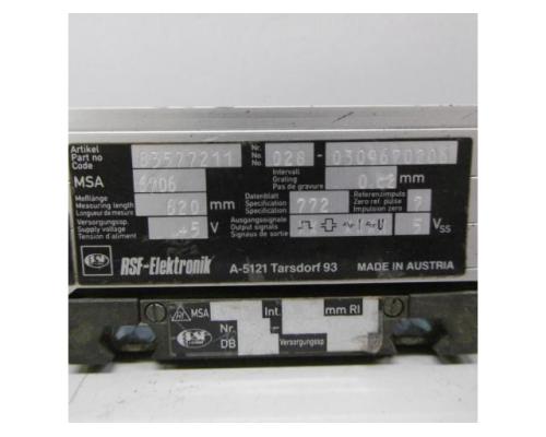 RSF Elektronik MSA 6706 / 620 Glasmaßstab, inkrementales Längenmesssystem, Linea - Bild 5