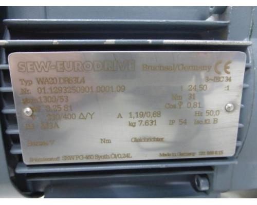 SEW EURODRIVE WA20 DR63L4 Getriebemotor, Elektromotor, Winkelgetriebemotor - Bild 6