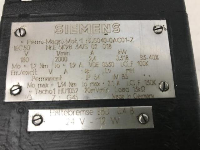 SIEMENS 1 HU5040-0AC01-Z Serwomotor DC z magnesem trwałym - 4