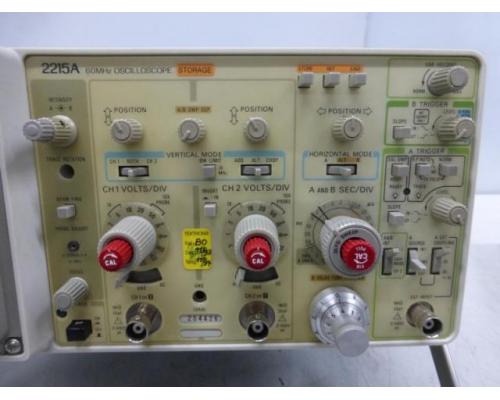 TEKTRONIX 2215A 2 Kanal, 60MHz Analog- / Digital- Oszilloskop, Mes - Bild 4