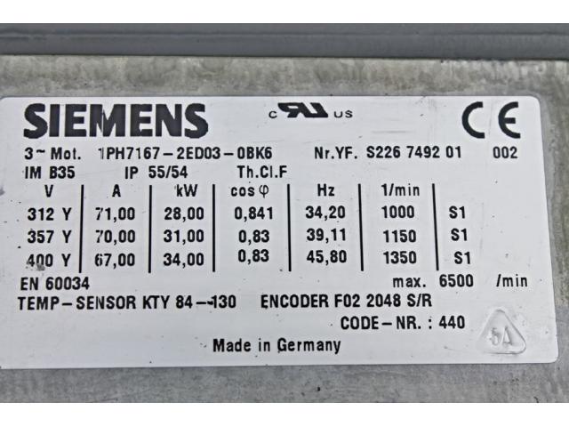 Siemens 1PH7167-2ED03-OBK6 - 2