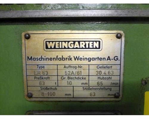 WEINGARTEN ER 63 Einständer - Exzenterpresse - Bild 4