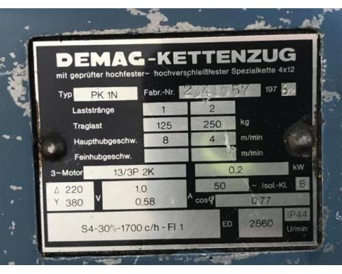 DEMAG PK1 E-Kettenzug, Elektro Hubwerk, Kran - Bild 6