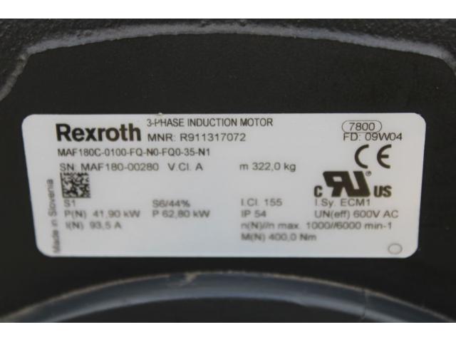 Serwomotor Rexroth MNR R911317072 MAF 180C-0100-FQ--N0-FQ0-35-N1 - 2