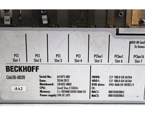 Beckhoff C6650-0020 Industrie PC - Bild 3