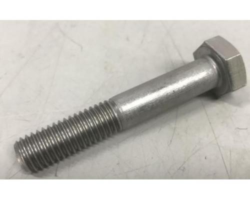 WÜRTH M10 x 60 mm 100 Stück Sechskantschrauben mit Teilgewinde Edels - Bild 1