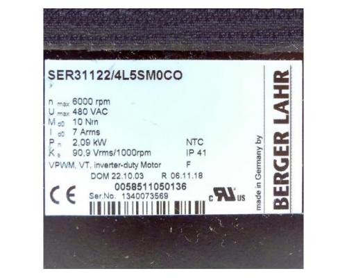 Berger Lahr Servomotor SER31122/4L5SM0CO 0058511050136 - Bild 2