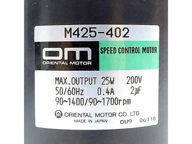 Orientalny silnik kontroli prędkości M425-402 - 2