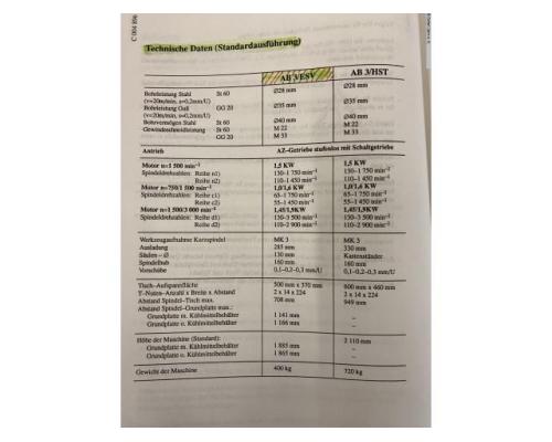 ALZMETALL AB3 ESV Ständerbohrmaschine - Bild 5