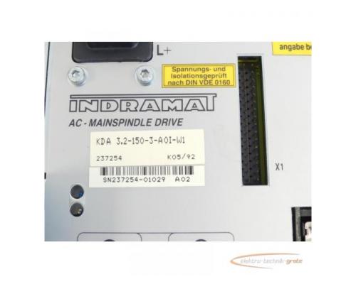 Indramat KDA 3.2-150-3-A01-W1 AC-Mainspindle Drive SN:237254-01029 - Bild 4