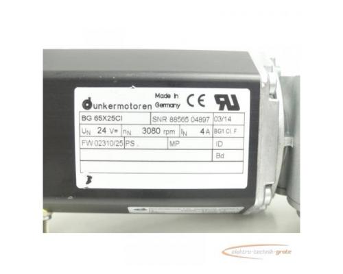 Dunkermotoren BG 65X25CI Servomotor SN:5004780067 + Kombigetriebe 88808 05021 - Bild 4