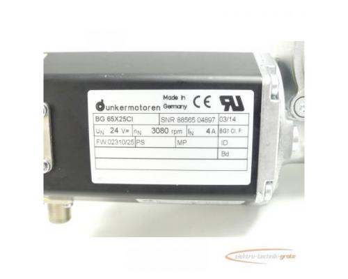 Dunkermotoren BG 65X25CI Servomotor SN:5004780059 + Kombigetriebe 88808 05021 - Bild 4