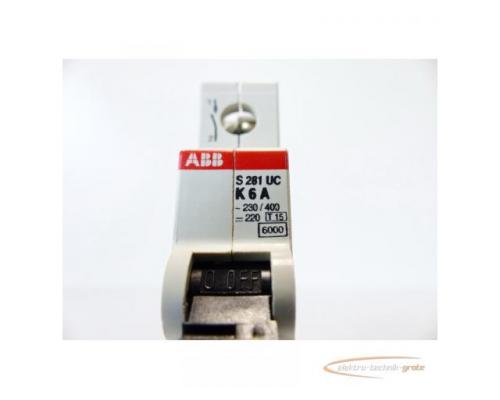 ABB S281 UC K 6 A Schutzschalter 230/400V - Bild 5