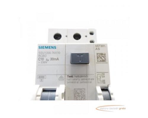 Siemens 5SU1356-7KK10 C10 FI/LS-Schalter + 5ST301.AS Hilfsschalter - Bild 5