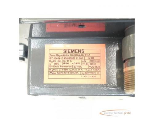 Siemens 1HU3104-0AH01 - Z Perm.-Mag.-Motor SN: E8G863902110001 mit 12 Mon. Gew. - Bild 4