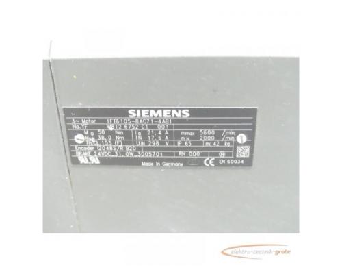 Siemens 1FT6105-8AC71-4AB1 Synchronservomotor SN:YFW812675201001 - Bild 4