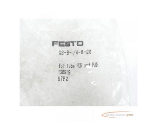 Festo QS-B-/4-8-20 Steckverschraubung 130919 VPE 4 St. ungebraucht - Bild 2