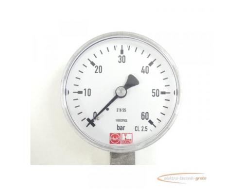 Huk 316 SS Monometer 0 - 60 bar - Bild 4