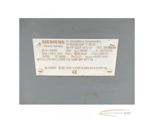 Siemens 1FT6105-8SF71-2EG1 Synchronservomotor SN:YFS227161201001 - Bild 4