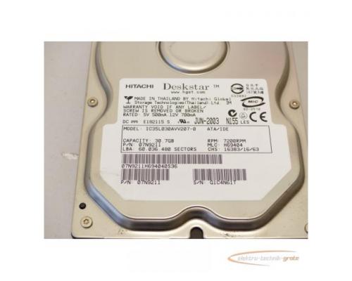 HITACHI Deskstar IC35L030AVV207-0 30,7GB. SN G1C4N61T 7200RPM - Bild 3