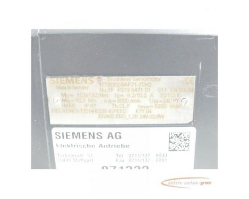 Siemens 1FT6082-8AF71-7SH2 Servomotor SN:YFP319647101011 - generalüberholt! - - Bild 5