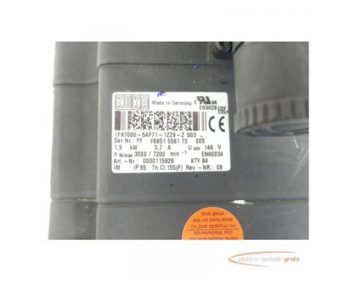 Kuka 1FK7060-5AF71-1ZZ9-Z S03 Servomotor SN:YFF6651556172005 - ungebraucht! - - Bild 4