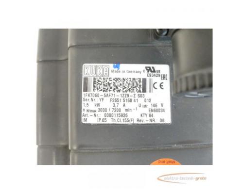 Kuka 1FK7060-5AF71-1ZZ9-Z S03 Servomotor SN:YFF2651516041012 - ungebraucht! - - Bild 4