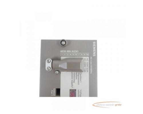 Siemens 6ES5955-3LC41 Stromversorgung E-Stand: 3 SN:Q6J3322993 - Bild 5