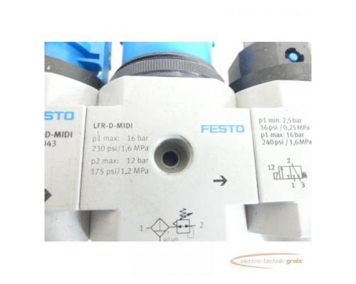 Festo Wartungseinheit mit LFR-D-MIDI + HE- + HEE- + HEL- + FRM-?-D-MIDI - Bild 3