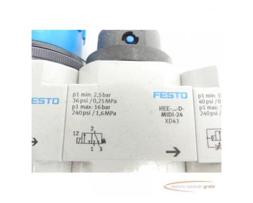 Festo Wartungseinheit mit LFR-D-MIDI + HE- + HEE- + HEL- + FRM-?-D-MIDI - Bild 5