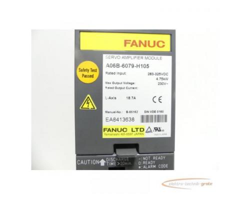 Fanuc A06B-6079-H105 Servo Anplifier Modul SNr.: EA8413638 mit 12 Monaten Gew. - Bild 6