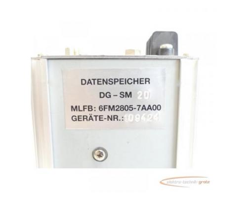 Siemens 6FM2805-7AA00 Datenspeicher GD-SM 20 SN:109424 - Bild 5