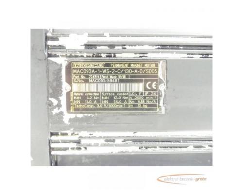 Indramat MAC093A-1-WS-2-C/130-A-0/S005 Permanent Magnet Motor SN:MAC093-59481 - Bild 4