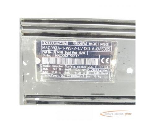 Indramat MAC093A-1-WS-2-C/130-A-0/S005 Permanent Magnet Motor SN:MAC093-58117 - Bild 4