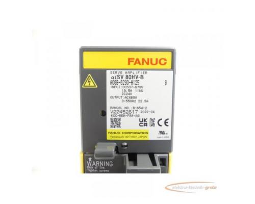 Fanuc A06B-6290-H125 Servo Amplifier Version: B SN:V22452817 - ungebraucht! - - Bild 5