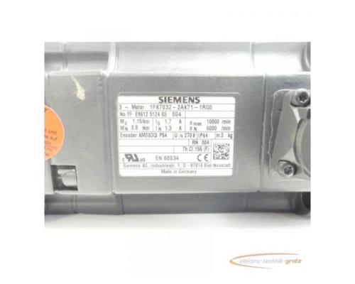 Siemens 1FK7032-2AK71-1( R ) G0 SN:YFE9612512403004 ohne Encoder - ungebraucht! - - Bild 5