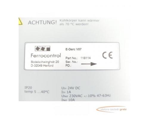 Ferrocontrol E-Darc V07 - 118114 - Antriebsregler SN:DPUB108131161351 - Bild 6