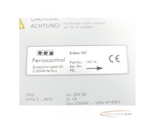 Ferrocontrol E-Darc V07 - 118114 - Antriebsregler SN:DPUB1E5112519314 - Bild 6